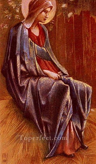 The Virgin PreRaphaelite Sir Edward Burne Jones Oil Paintings
